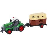 Traktor s prikolicom za životinje na daljinsko upravljanje 1:24 - zeleno/smeđi | Shoptok.si