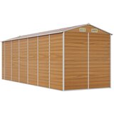  Vrtno spremište svjetlosmeđe 191 x 555 x 198 cm pocinčani čelik | Eponuda.com