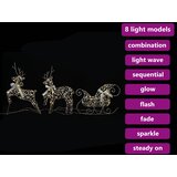  LED Riječni jeleni s 60 LED svjetlima 3 pcs Topla bijela PET | Eponuda.com