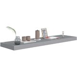 vidaXL plutajuća zidna polica siva 90 x 23,5 x 3,8 cm MDF | shoptok.hr