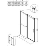 Kolpa San samostojna tuš vrata virgo TV2D/S 120/K (3838987513148) | Shoptok.si