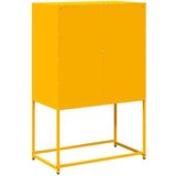 vidaXL Highboard Gorčično rumena 68x39x107 cm Jeklo | Shoptok.si