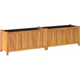  Vrtna sadilica s oblogom 199x38,5x50cm od masivnog drva bagrema | shoptok.hr