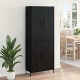  Highboard Crni hrast 69,5 x 34 x 180 cm Konstruirano drvo | shoptok.hr