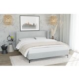 Ropez Sivi tapecirani krevet s podnicom 90x200 cm Basti – | shoptok.hr