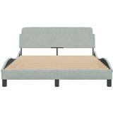  Okvir za krevet Dover svjetlosivi 137x190 cm baršunasti | shoptok.hr