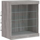  Komoda s LED svjetlima boja sivog hrasta 60 5x37x67 cm | shoptok.hr