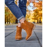 Resti Brown cowboy boots on a covered wedge Terband - Footwear | ePonuda.com