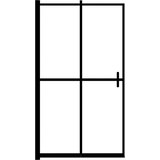  Zložljiva tuš kabina ESG 100x140 cm črna, (21027732) | Shoptok.si