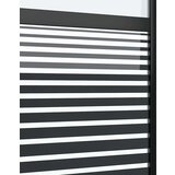 vidaXL Drsna vrata Črna 76 x 205 cm Kaljeno steklo in aluminij | Shoptok.si