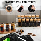 MYHTGD 24x 120 ml stekleni kozarčki za začimbe z bambusovim pokrovom | Shoptok.si