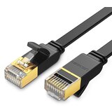 Ugreen Ploščati patch kabel kabel LAN omrežni kabel STP RJ45 Cat 7 10Gbps 3m črn, (21090408) | Shoptok.si