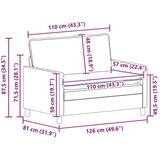  Set sofe 2 pcs Tamnosiva Baršun | shoptok.hr