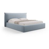 Milo Casa Svijetlo plavi tapecirani bračni krevet s prostorom za odlaganje s podnicom 160x200 cm Elio – | shoptok.hr