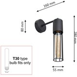  Zidna lampa MELODY 1xE27/15W/230V crna | Eponuda.com