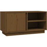 TV ormarić smeđa boja meda 80x34x40,5 cm od masivne borovine | Eponuda.com