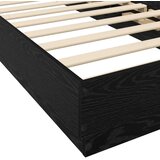  Okvir za krevet s LED svjetlom Crni hrast 80 x 200 cm - Crni hrast 80 x 200 cm | shoptok.hr