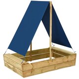 vidaXL Peskovnik s streho 80x60x97,5 cm impregnirana borovina, (20816902) Cene