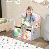  Komplet dječjeg stola i stolica 3 u 1, s 2 uklonjive košare za igru i učenje. | shoptok.hr