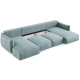 Makamii Plava sklopiva kutna garnitura (u obliku slova "U") Leila – | shoptok.hr