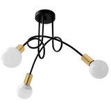 Toolight svjetiljka stropna paradise 3 crno zlato APP517-3C | shoptok.hr