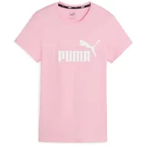 Puma Tehnička sportska majica 'Essential' svijetloroza / bijela