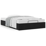 vidaXL Otomanski okvir kreveta bez madraca crni 120x190 cm baršunasti | shoptok.hr