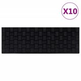 vidaXL Podloge za stopnice 10 kosov 25x75 cm guma Cene