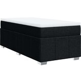 vidaXL Box spring postelja z vzmetnico črna 90x200 cm blago | Shoptok.si