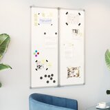vidaXL Magnetna tabla zložljiva 80x100x1,7 cm aluminij | Shoptok.si