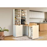 Hanah home coffee štand sa 2 stolice flexa oak cream | Eponuda.com