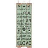  Zidna vješalica za kapute sa 6 kuka HAPPY LOVE 120 x 40 cm | Eponuda.ba