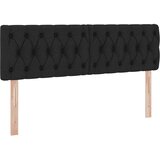  LED krevet za pohranu s madracem Crna 140 x 200 cm Tkanina | shoptok.hr