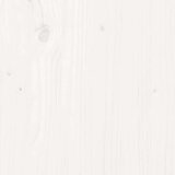  Posteljno vzglavje belo 126x4x100 cm trdna borovina, (20647634) | Shoptok.si