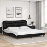  Okvir za krevet bez madraca Hvar crno-bijeli 180x200cm umjetna koža | shoptok.hr