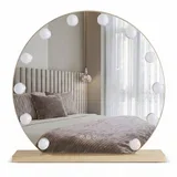 Stensko ogledalo LED HOLLYWOOD L. Gold 50 cm