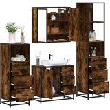 vidaXL 4-dijelni set kupaonskog namještaja boja hrasta drveni | shoptok.hr