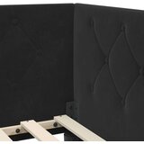  Kutni okvir kreveta Crna 90 x 200 cm Baršun | shoptok.hr