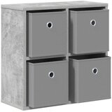  Strani šal s predalom Betonsko siva 49,5 x 22 x 47 cm, (5000233848) | Shoptok.si