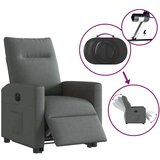 vidaXL Električni naslanjač s funkcijo vstajanja temno siv | Shoptok.si
