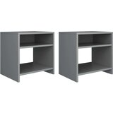  Nočne omarice 2 kosa sive 40x30x40 cm iverna plošča, (20732386) | Shoptok.si