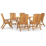  7-dijelni vrtni blagovaonski set od masivne tikovine | shoptok.hr
