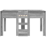  Krevet na kat za djecu s pohranom Siva Sonoma 90 x 190 cm | shoptok.hr