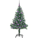vidaXL Umjetno Božićno Drvo s Snježnim Flokom i LED Svjetlom 150 cm | shoptok.hr