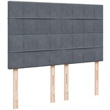 vidaXL Krevet s oprugama i madracem tamnosivi 160x200 cm baršunasti | shoptok.hr