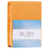 AmeliaHome Plahta s gumom Ruby 80-90x200 cm, narančasta | shoptok.hr