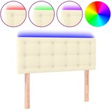  LED uzglavlje krem 80 x 5 x 78/88 cm od umjetne kože | shoptok.hr