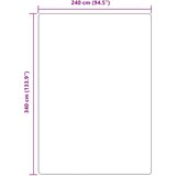  Čupavi tepih s visokim vlaknima NAVARRA crni 240x340 cm | shoptok.hr