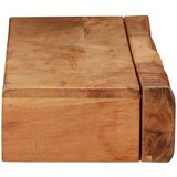 vidaXL Stenske police 2 kosa 80x17x8 cm masivni les akacija | Shoptok.si