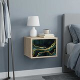 Wall-mounted noćni ormarić WIJHE Hrast sonoma 36 x 33 x 25 cm | shoptok.hr